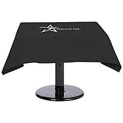Hemmed Poly/Cotton Table Throw - Square - 24 hr