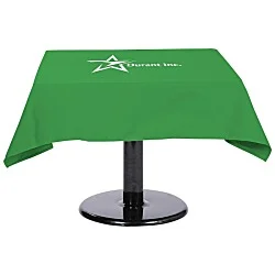 Hemmed Poly/Cotton Table Throw - Square - 24 hr