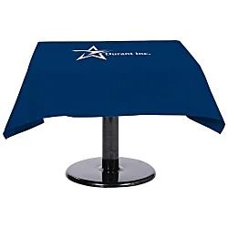 Hemmed Poly/Cotton Table Throw - Square - 24 hr