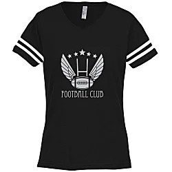 LAT Fine Jersey Football T-Shirt - Ladies' - Screen