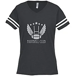 LAT Fine Jersey Football T-Shirt - Ladies' - Screen