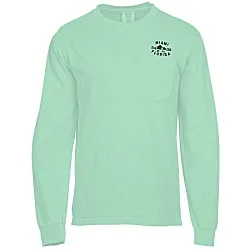 Comfort Colors Garment-Dyed 6.1 oz. LS Pocket T-Shirt - Screen