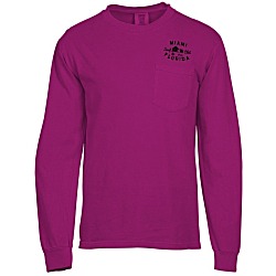 Comfort Colors Garment-Dyed 6.1 oz. LS Pocket T-Shirt - Screen
