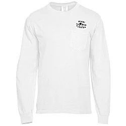 Comfort Colors Garment-Dyed 6.1 oz. LS Pocket T-Shirt - Screen