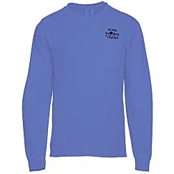 Comfort Colors Garment-Dyed 6.1 oz. LS Pocket T-Shirt - Screen