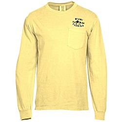 Comfort Colors Garment-Dyed 6.1 oz. LS Pocket T-Shirt - Screen