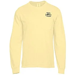 Comfort Colors Garment-Dyed 6.1 oz. LS Pocket T-Shirt - Screen