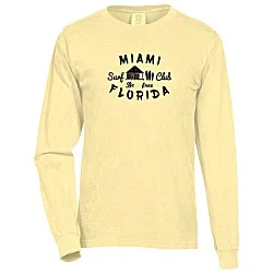 Comfort Colors Garment-Dyed 6.1 oz. LS T-Shirt - Screen