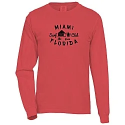 Comfort Colors Garment-Dyed 6.1 oz. LS T-Shirt - Screen