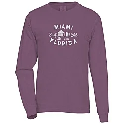 Comfort Colors Garment-Dyed 6.1 oz. LS T-Shirt - Screen