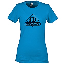 Next Level Fitted 4.3 oz. Crew T-Shirt - Ladies' - Screen - 24 hr