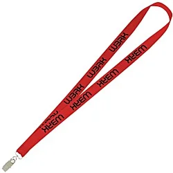 Value Lanyard - 3/4" - Metal Bulldog Clip - 24 hr
