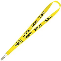Value Lanyard - 3/4" - Metal Bulldog Clip - 24 hr