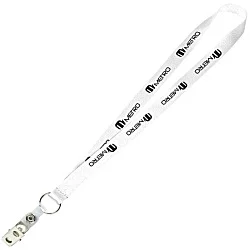 Value Lanyard - 3/4" - Snap with Metal Bulldog Clip - 24 hr