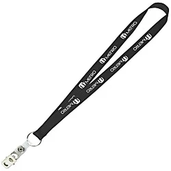 Value Lanyard - 3/4" - Snap with Metal Bulldog Clip - 24 hr