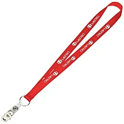 Value Lanyard - 3/4" - Snap with Metal Bulldog Clip - 24 hr