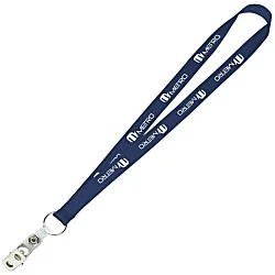 Value Lanyard - 3/4" - Snap with Metal Bulldog Clip - 24 hr