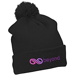 Pom Pom Cuffed Beanie
