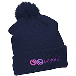 Pom Pom Cuffed Beanie