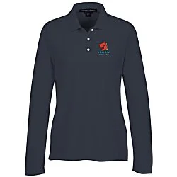 Peruvian Pima Cotton LS Pique Polo - Ladies'
