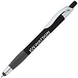 Simplistic Stylus Grip Pen - Metallic - Silver - 24 hr