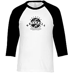 Bella+Canvas 3/4 Sleeve Baseball Tee - Screen