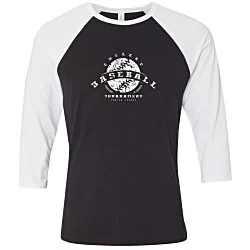 Bella+Canvas 3/4 Sleeve Baseball Tee - Screen