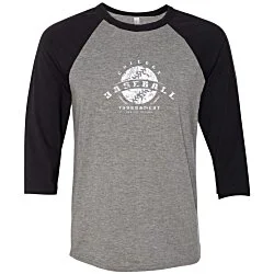 Bella+Canvas 3/4 Sleeve Baseball Tee - Screen
