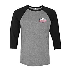 Bella+Canvas 3/4 Sleeve Baseball Tee - Embroidered