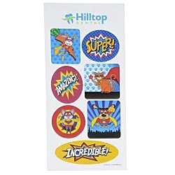 Super Kid Sticker Sheet - Superhero