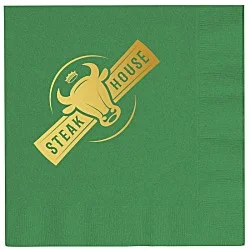 Colorware Dinner Napkin - 2-ply - 1/4 Fold - Foil