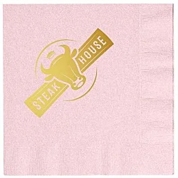 Colorware Dinner Napkin - 2-ply - 1/4 Fold - Foil