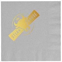 Colorware Dinner Napkin - 2-ply - 1/4 Fold - Foil