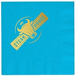 Colorware Dinner Napkin - 2-ply - 1/4 Fold - Foil