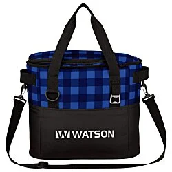 Buffalo Plaid Cooler Bag