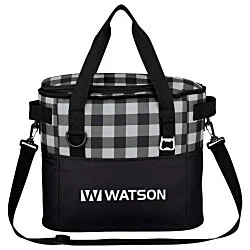 Buffalo Plaid Cooler Bag