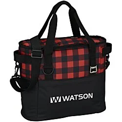 Buffalo Plaid Cooler Bag