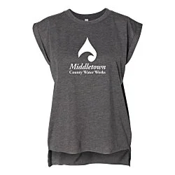 Bella+Canvas Flowy Rolled Cuff Tee - Ladies'