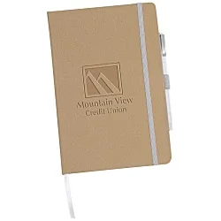 Recycled Paper Cover Notebook with Pen - 24 hr
