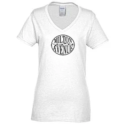 Gildan 5.3-oz Cotton V-Neck T-Shirt - Ladies'
