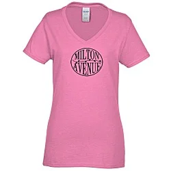 Gildan 5.3 oz. Cotton V-Neck T-Shirt - Ladies'