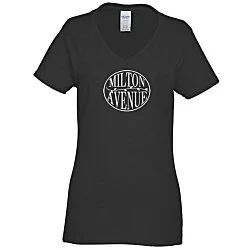 Gildan 5.3-oz Cotton V-Neck T-Shirt - Ladies'