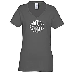 Gildan 5.3-oz Cotton V-Neck T-Shirt - Ladies'