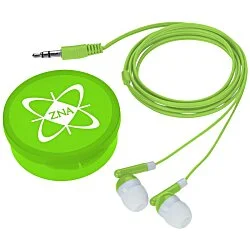 Colorful Ear Buds with Traveler Case