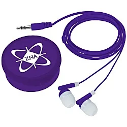Colorful Ear Buds with Traveler Case