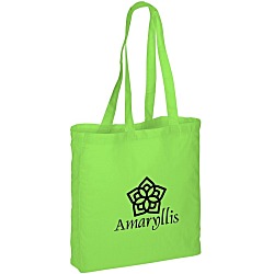 Gusseted Cotton Sheeting Tote - Color - 24 hr