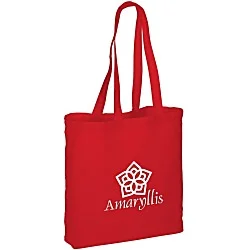 Gusseted Cotton Sheeting Tote - Color - 24 hr