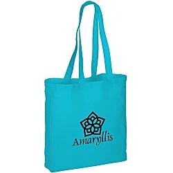 Gusseted Cotton Sheeting Tote - Color - 24 hr
