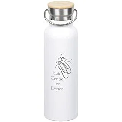 Accord Vacuum Bottle with Wood Lid - 21 oz. - Laser Engraved