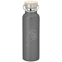 Accord Vacuum Bottle with Wood Lid - 21 oz. - Laser Engraved